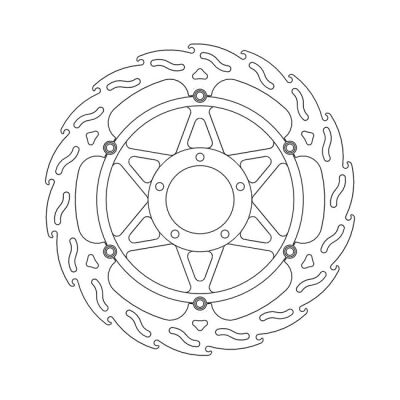 Moto-Master Flame series floating brake rotor