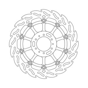 Moto-Master Flame series floating brake rotor