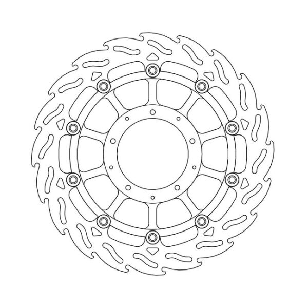 Moto-Master Flame series floating brake rotor