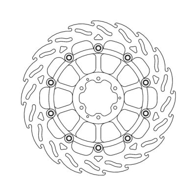 Moto-Master Flame series floating brake rotor