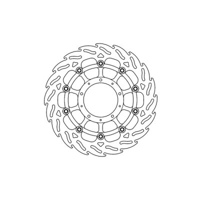Moto-Master Flame series floating brake rotor