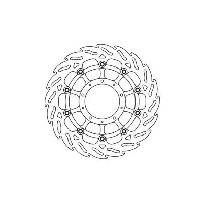 Moto-Master Flame series floating brake rotor