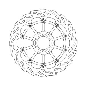 Moto-Master Flame series floating brake rotor