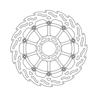 Moto-Master Flame series floating brake rotor