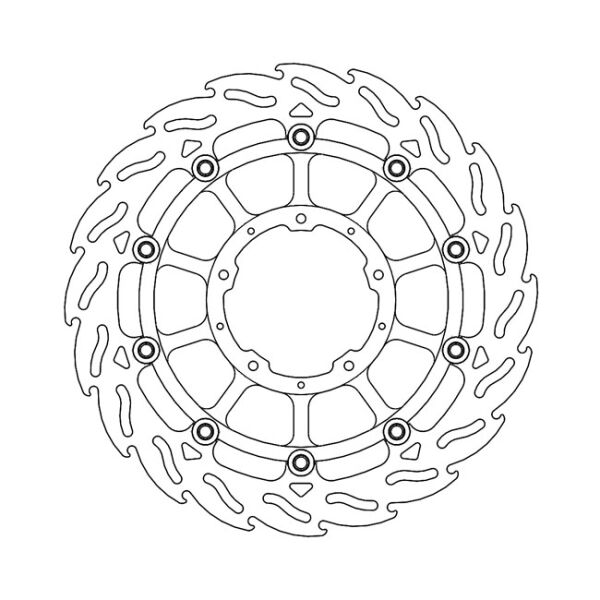 Moto-Master Flame series floating brake rotor