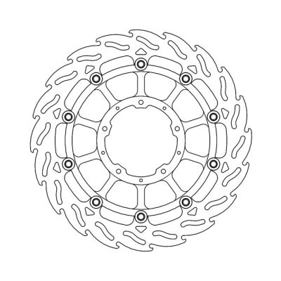 Moto-Master Flame series floating brake rotor