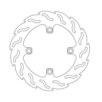 Moto-Master Flame series brake rotor
