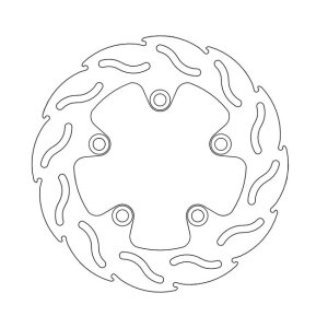 Moto-Master Flame series brake rotor