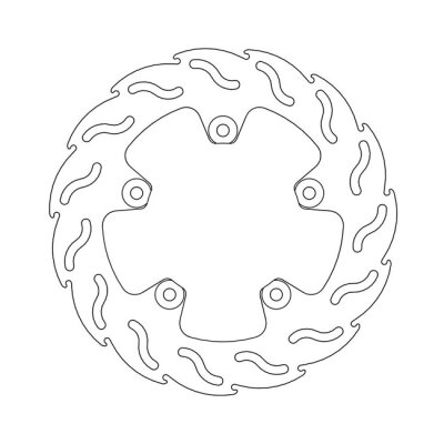 Moto-Master Flame series brake rotor