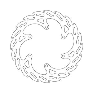 Moto-Master Flame series brake rotor