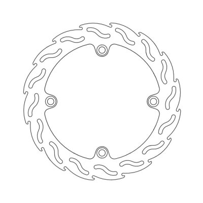 Moto-Master Flame series brake rotor