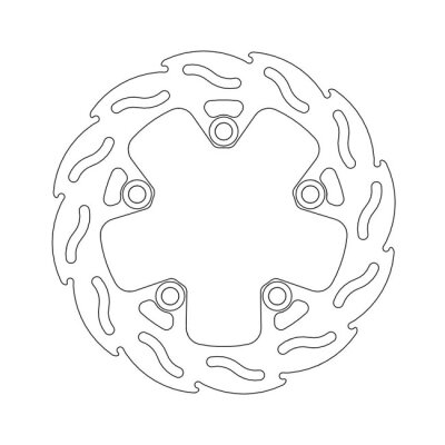 Moto-Master Flame series brake rotor