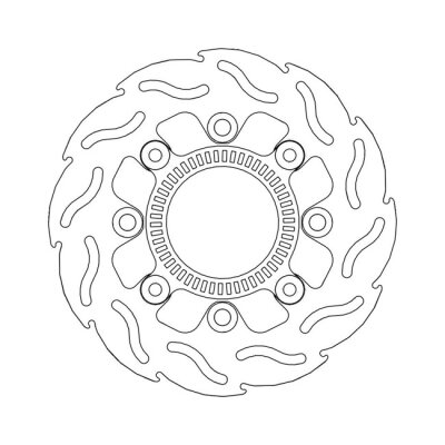 Moto-Master Flame series brake rotor