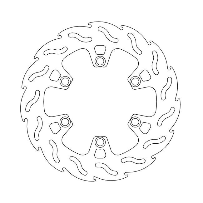Moto-Master Flame series brake rotor