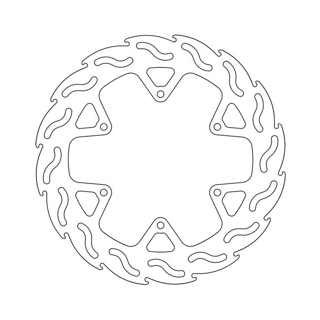 Moto-Master Flame series brake rotor