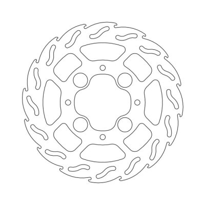 Moto-Master Flame series brake rotor