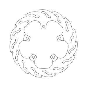 Moto-Master Flame series brake rotor