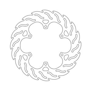 *6 DAYS EXTRA TRANSIT TIME* Moto-Master Flame series brake rotor