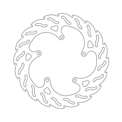 Moto-Master Flame series brake rotor