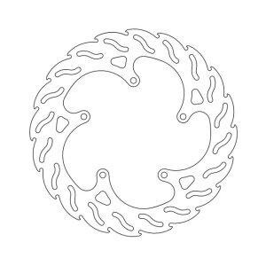 Moto-Master Flame series brake rotor