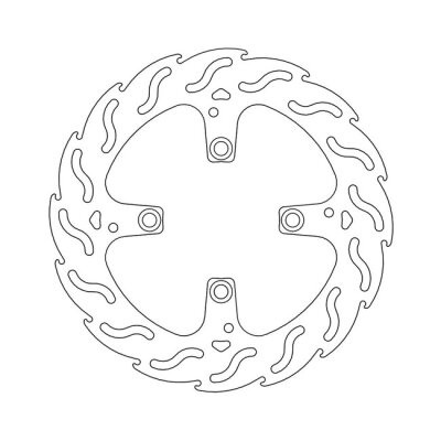 Moto-Master Flame series brake rotor