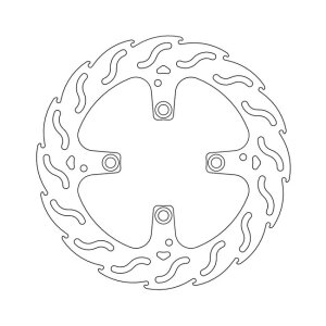 Moto-Master Flame series brake rotor
