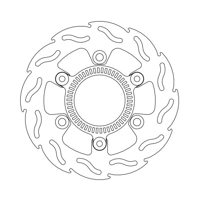 Moto-Master Flame series brake rotor