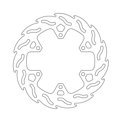 Moto-Master Flame series brake rotor