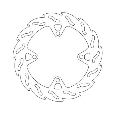 Moto-Master Flame series brake rotor