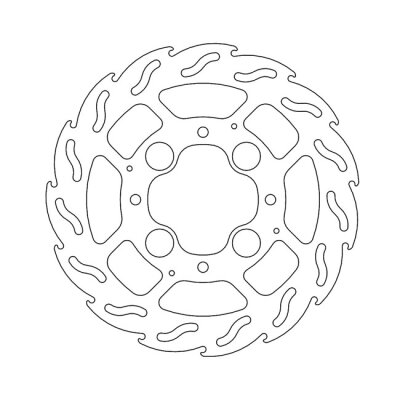 Moto-Master Flame series brake rotor