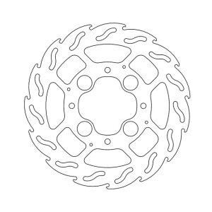 Moto-Master Flame series brake rotor