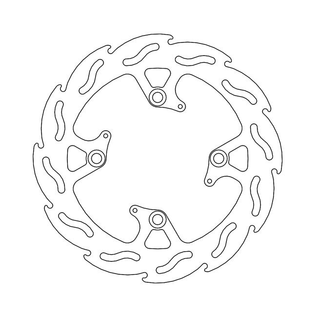 Moto-Master Flame series brake rotor