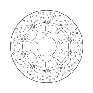 Moto-Master Halo series floating brake rotor