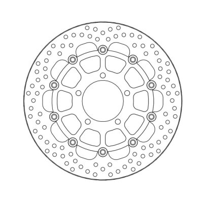 Moto-Master Halo series floating brake rotor