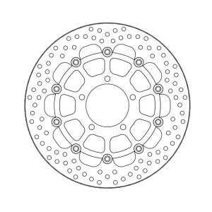 Moto-Master Halo series floating brake rotor