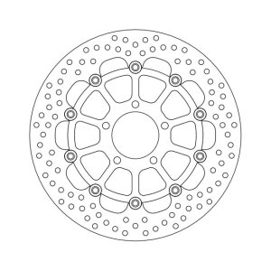 Moto-Master Halo series floating brake rotor