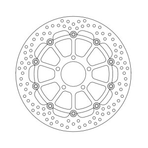 Moto-Master Halo series floating brake rotor
