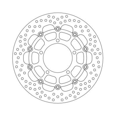 Moto-Master Halo series floating brake rotor