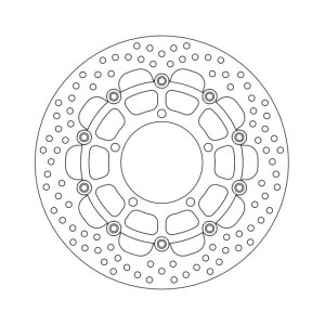 Moto-Master Halo series floating brake rotor