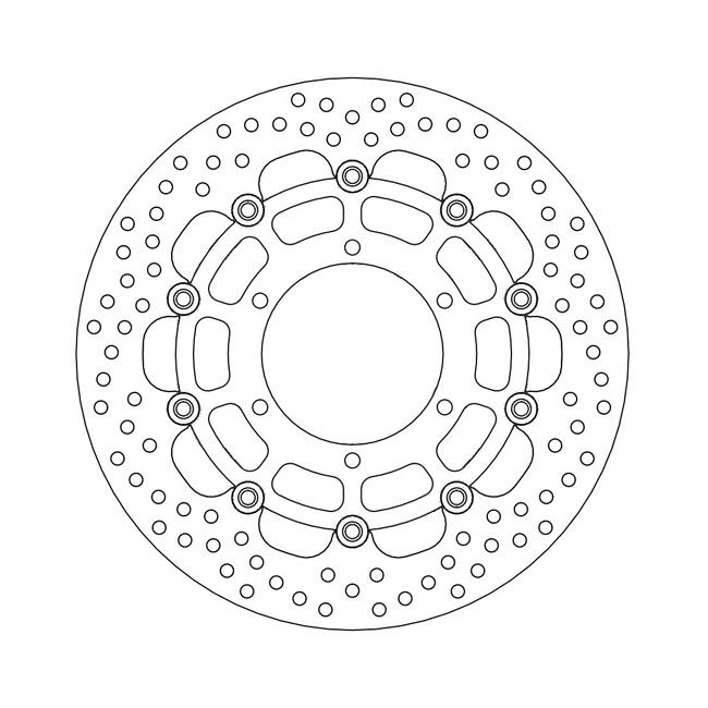 Moto-Master Halo series floating brake rotor