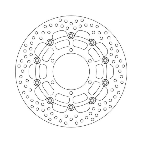 Moto-Master Halo series floating brake rotor