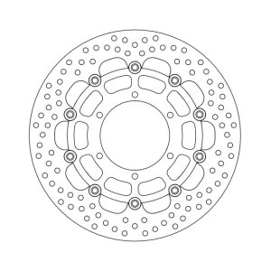 Moto-Master Halo series floating brake rotor