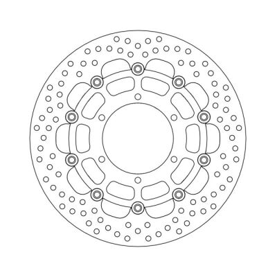 Moto-Master Halo series floating brake rotor