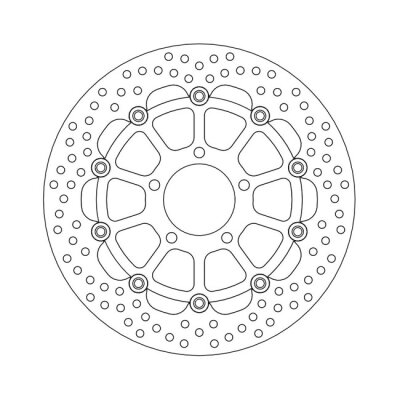 Moto-Master Halo series floating brake rotor