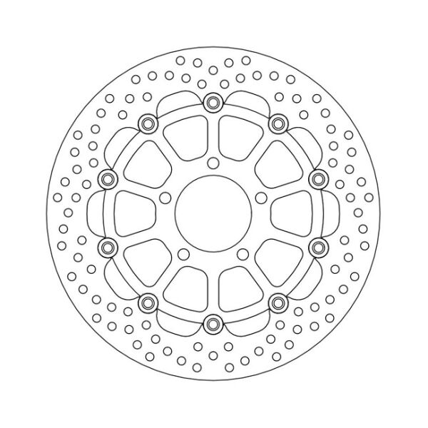 Moto-Master Halo series floating brake rotor