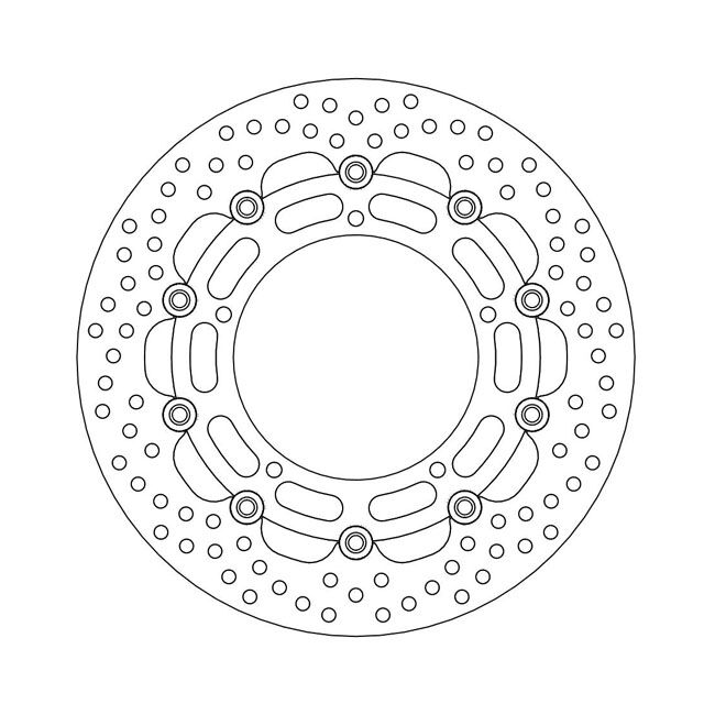 Moto-Master Halo series floating brake rotor
