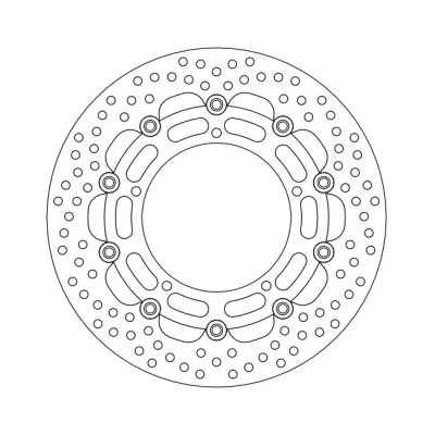 Moto-Master Halo series floating brake rotor