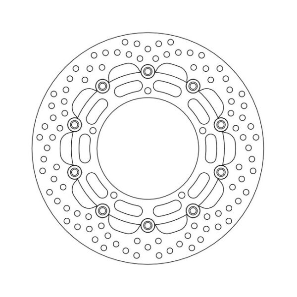 Moto-Master Halo series floating brake rotor
