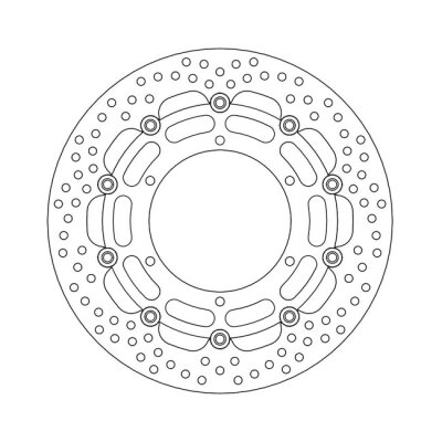 Moto-Master Halo series floating brake rotor