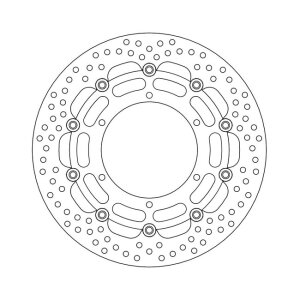 Moto-Master Halo series floating brake rotor
